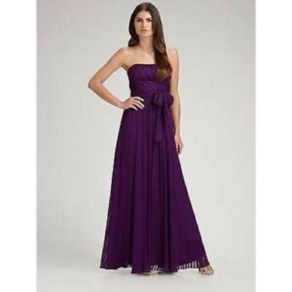 BCBG Purple Strapless Gown - Size 6 PETITE - EUC